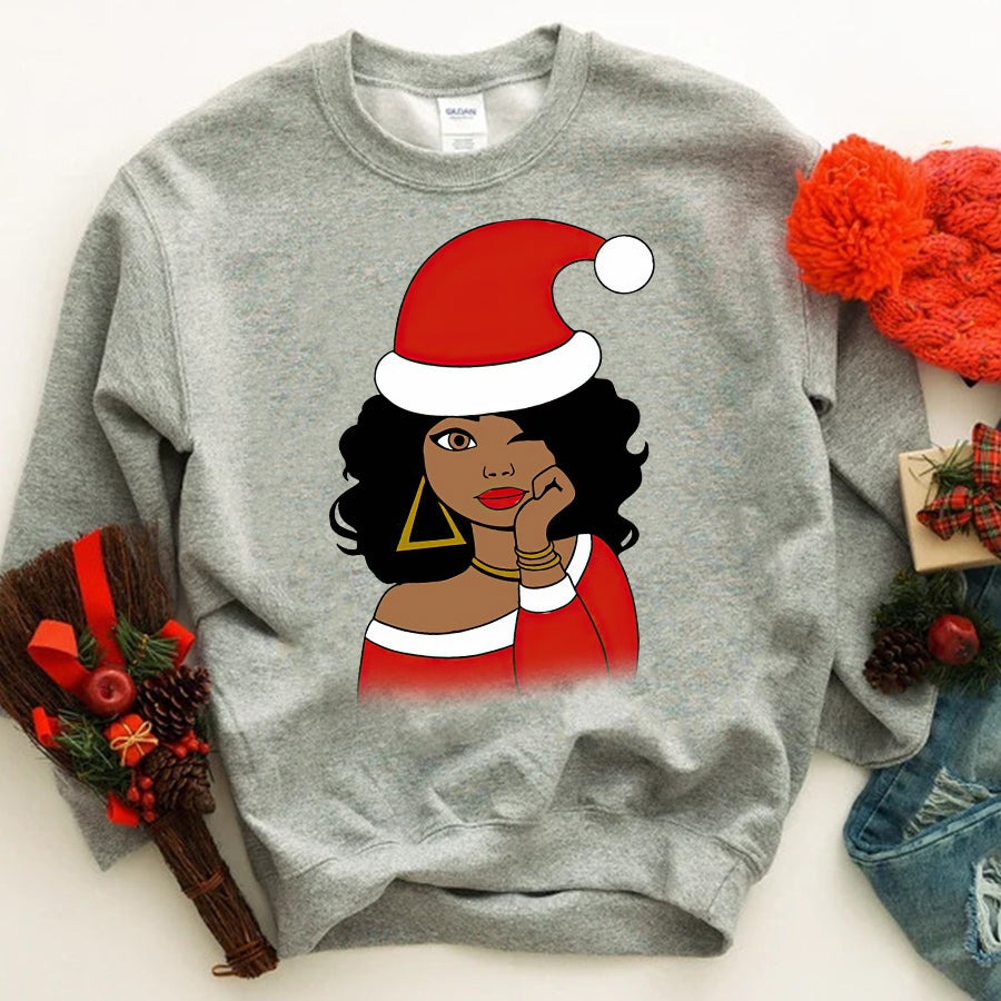 Black Girl Christmas Shirts, Melanin Queen Shirt, Best Christmas Gifts 2021 Shirts For Woman