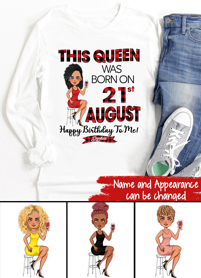 August Birthday Shirt, Custom Birthday Shirt, Queens Born In August, August Birthday Shirts For Woman, August Birthday Gifts