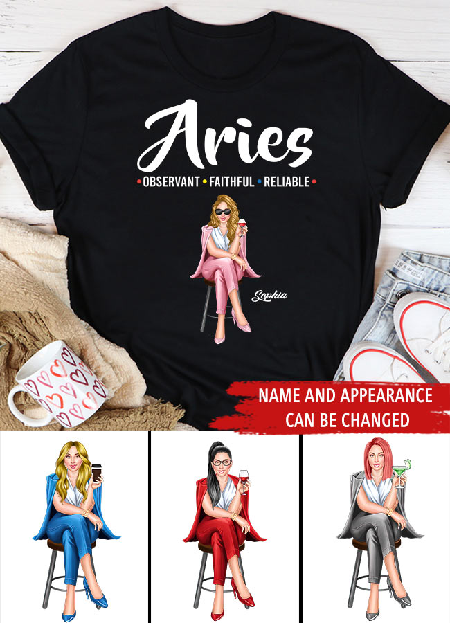 Custom Birthday Shirt, Aries Zodiac T Shirt, Aries Birthday Shirt, Aries T Shirts For Ladies, Aries Queen T Shirt