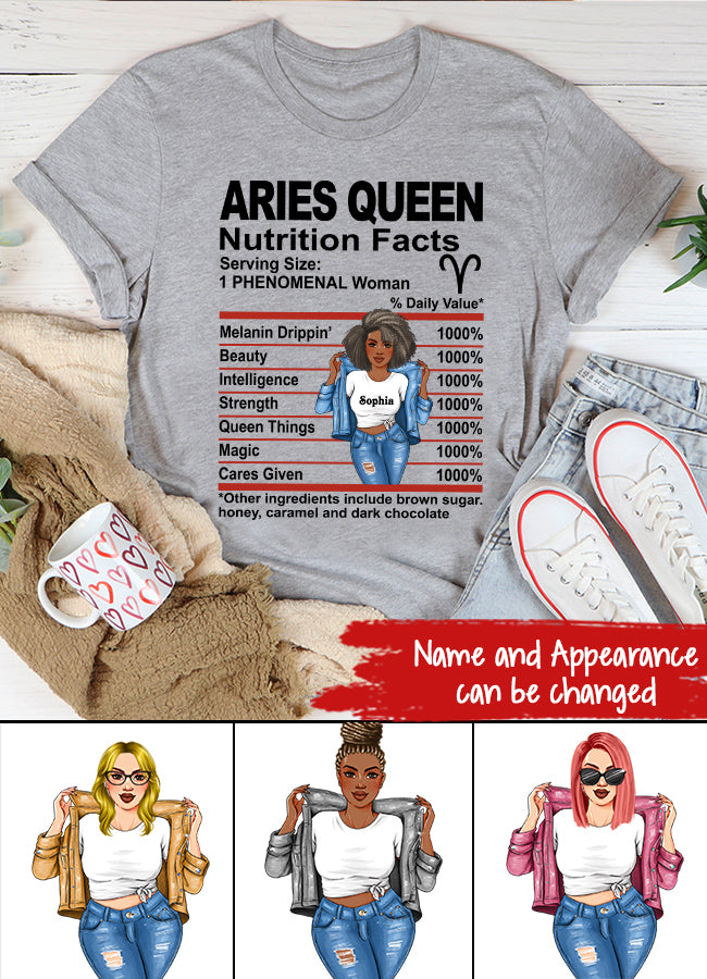 Custom Birthday Shirt, Aries Zodiac t shirt, Aries Birthday shirt, Aries t shirts for ladies, Aries queen t shirt, Aries Queen Birthday shirt
