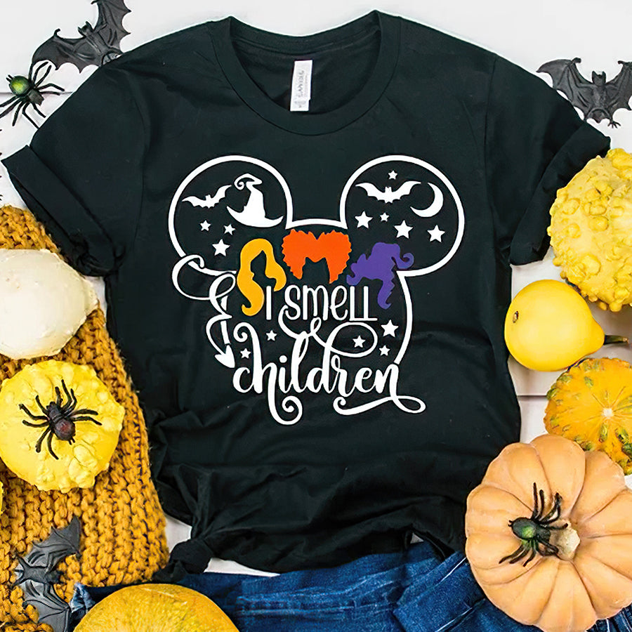 i smell children halloween t shirt, Sanderson Sisters Shirt, Halloween Movie T Shirts, halloween Gift For Women