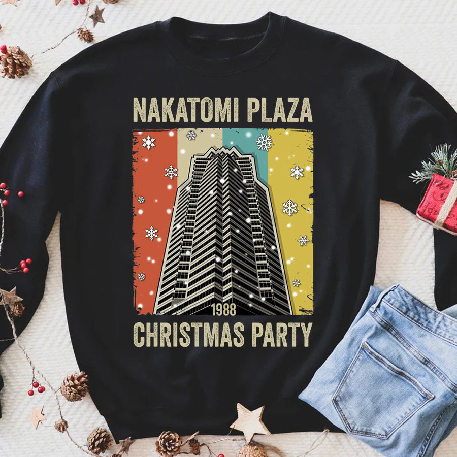 NAKATOMI PLAZA 1988 christmas party shirt, funny christmas t shirts, nakatomi christmas party shirt, unisex shirt