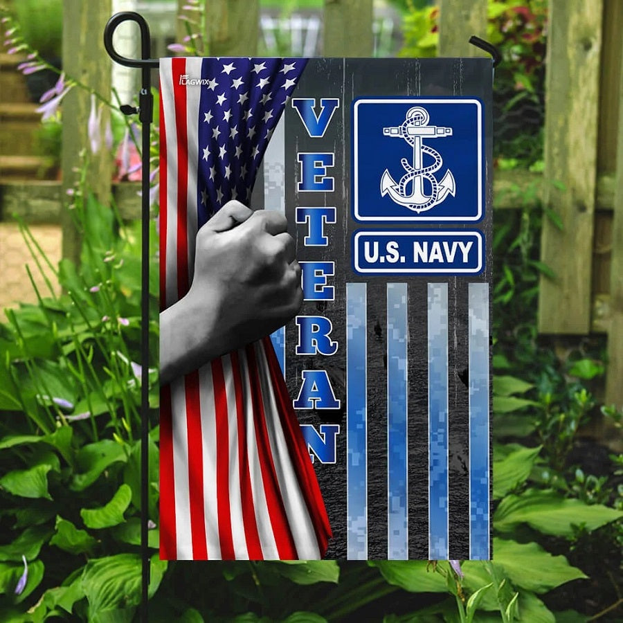 US Navy Veteran Of America Veteran Flag