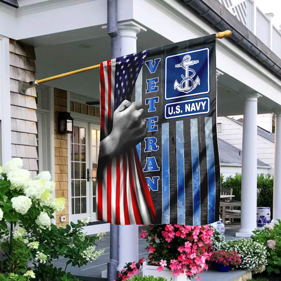 US Navy Veteran Of America Veteran Flag