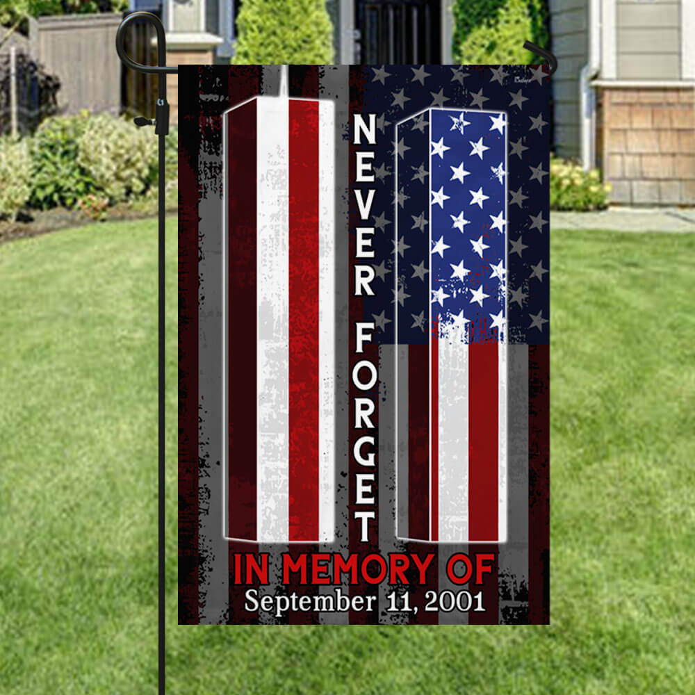 911 Never Forget Flag Patriot Day American Flag