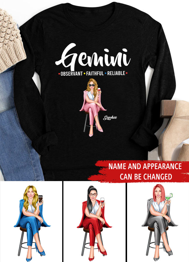 Custom Birthday Shirt, Gemini Zodiac T Shirt, Gemini Birthday Shirt, Gemini T Shirts For Ladies, Gemini Queen T Shirt