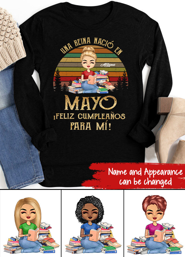 Camisa De Cumpleaños De Mayo, Camisa De Cumpleaños Personalizada, Reinas Nacidas En Mayo, Regalos De Cumpleaños De Mayo, Camisas De Mayo Para Mujeres