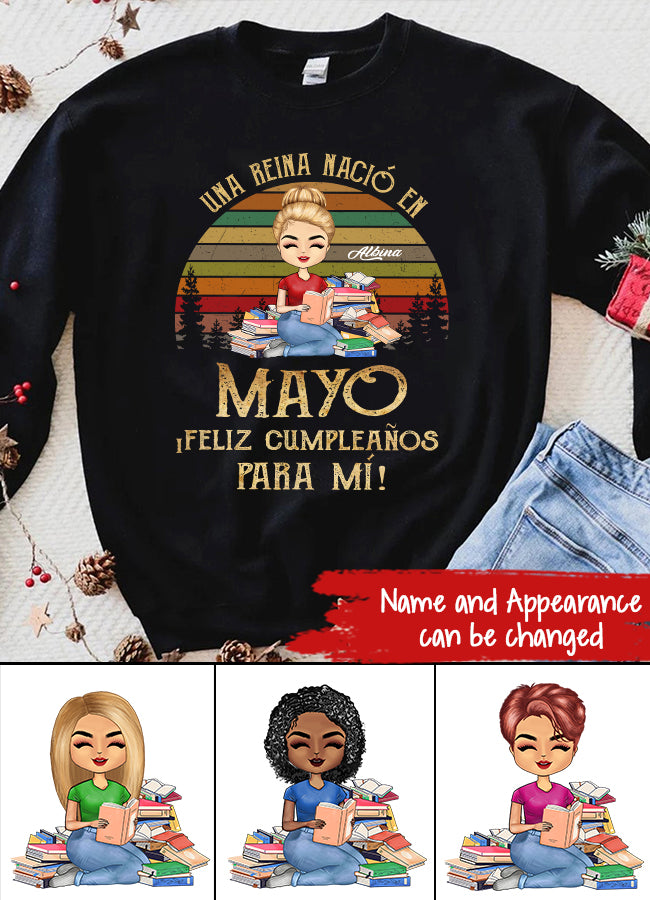Camisa De Cumpleaños De Mayo, Camisa De Cumpleaños Personalizada, Reinas Nacidas En Mayo, Regalos De Cumpleaños De Mayo, Camisas De Mayo Para Mujeres