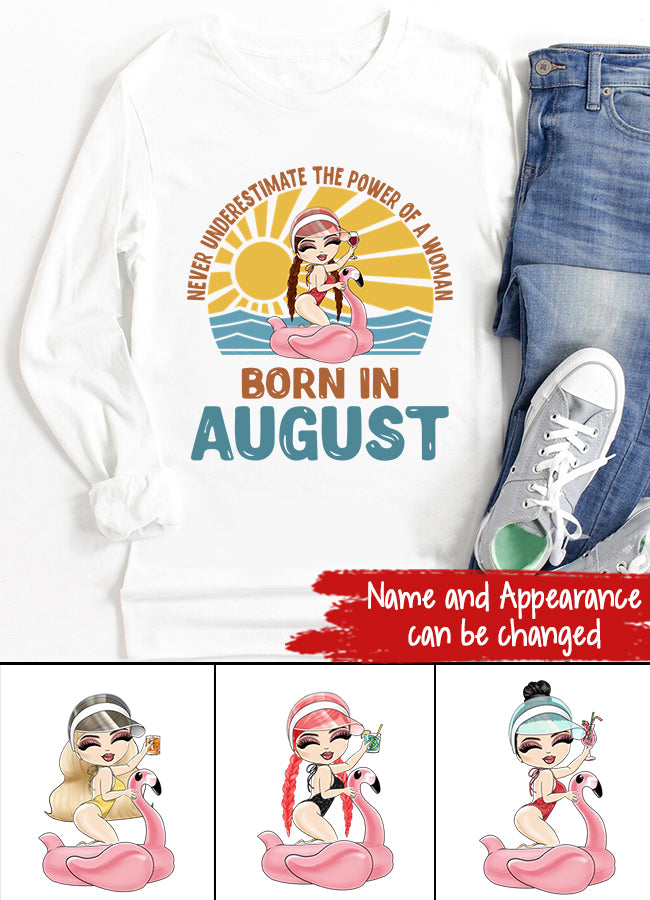 August Birthday Shirt, Custom Birthday Shirt, Queens Born In August, August Birthday Shirts For Woman, August Birthday Gifts, Beach Shirts For Women