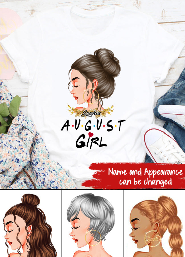 August Birthday Shirt, Custom Birthday Shirt, Queens Born In August, August Birthday Shirts For Woman, August Birthday Gifts August Girl
