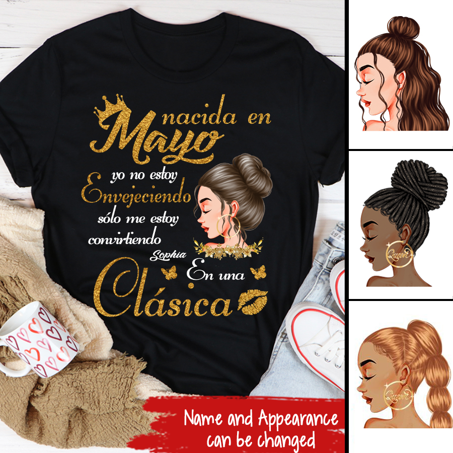 Camisa De Cumpleaños De Mayo, Camisa De Cumpleaños Personalizada, Reinas Nacidas En Mayo, Regalos De Cumpleaños De Mayo, Camisas De Mayo Para Mujeres