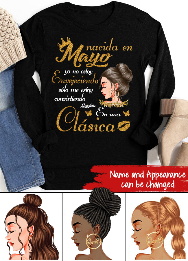 Camisa De Cumpleaños De Mayo, Camisa De Cumpleaños Personalizada, Reinas Nacidas En Mayo, Regalos De Cumpleaños De Mayo, Camisas De Mayo Para Mujeres