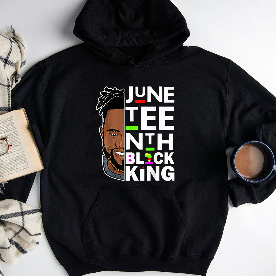 Father&#39;s Day Shirt Juneteenth Black King Melanin Father Dad Men Son Dad Da Boys T-Shirt