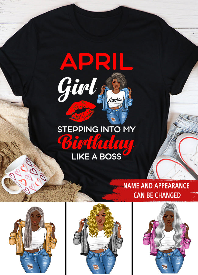 April Birthday Shirt, Custom Birthday Shirt, Queens Born In April, April Birthday Gifts, April shirts for Woman