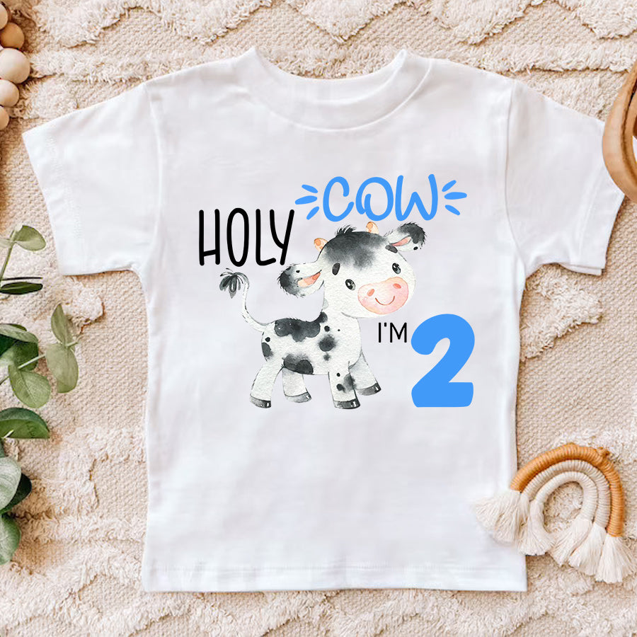 Second Birthday Shirt, 2nd Birthday Shirt, Cow Birthday Shirt, Two Birthday Shirt, 2nd Birthday T Shirt, Baby Shirt