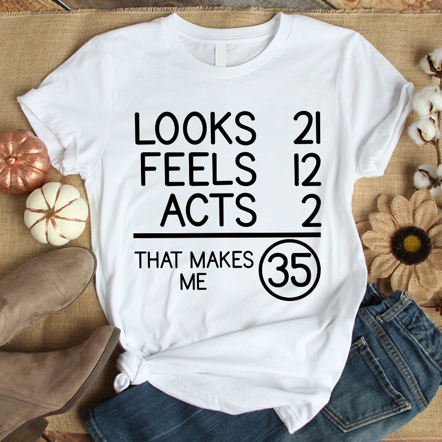 35th Birthday Shirts, Turning 35 Shirt, Gifts For Women Turning 35, 35 And Fabulous Shirt, 1988 Shirt, 35th Birthday Shirts For Her, Vintage 1988 Limited Edition