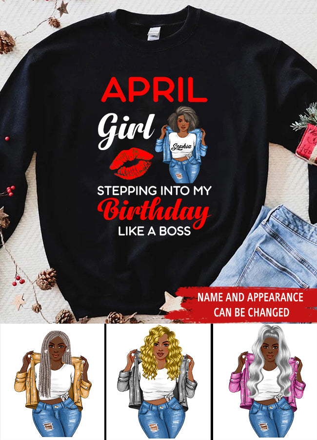 April Birthday Shirt, Custom Birthday Shirt, Queens Born In April, April Birthday Gifts, April shirts for Woman