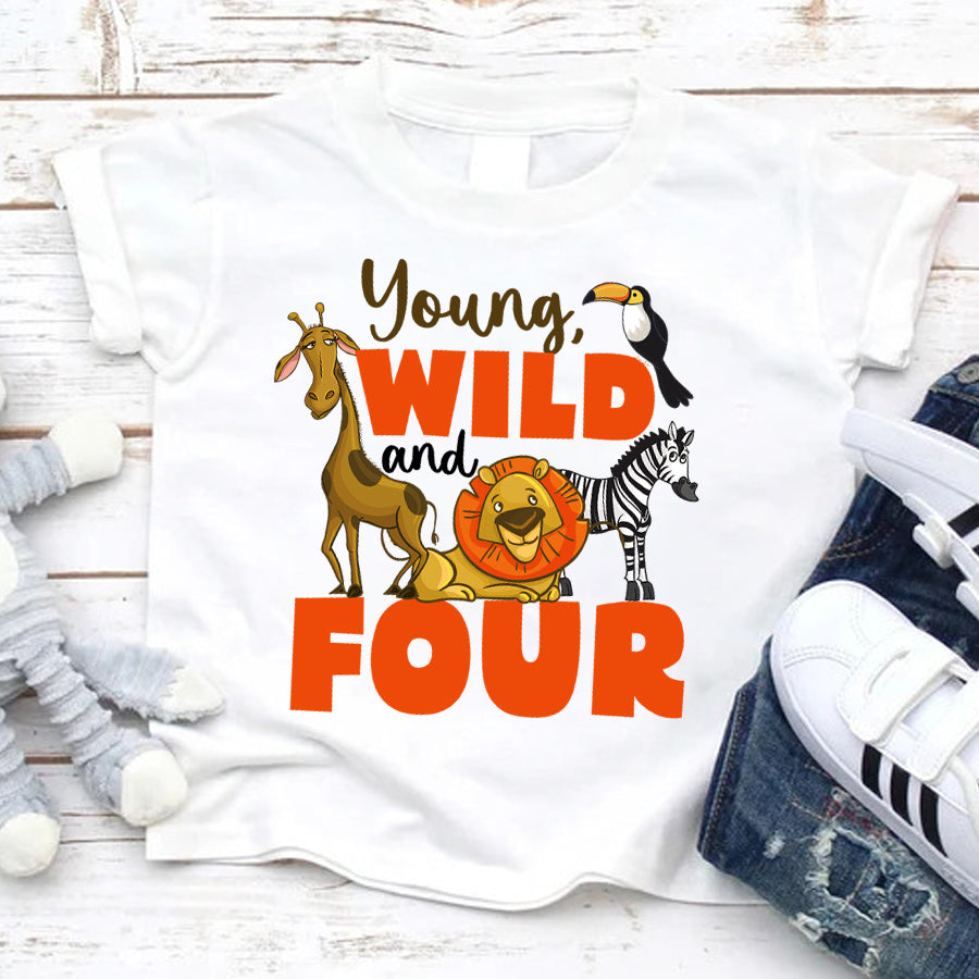 4th Birthday Shirt, Zoo Birthday Shirt, Four Birthday Shirt, 4th Birthday T Shirt, Baby Shirt
