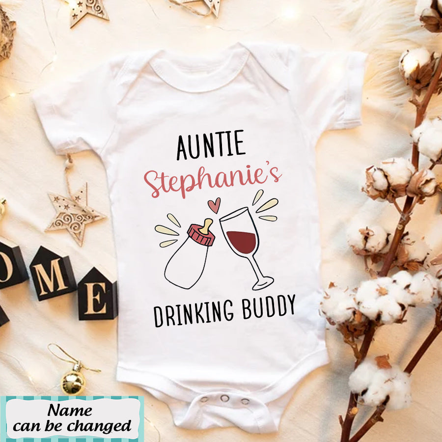 Custom Newborn Onesie, auntie onesie, Newborn Bodysuit, Infant Bodysuit, Newborn Onesie, White Newborn Onesies, aunties bestie onesie, Baby Shirt