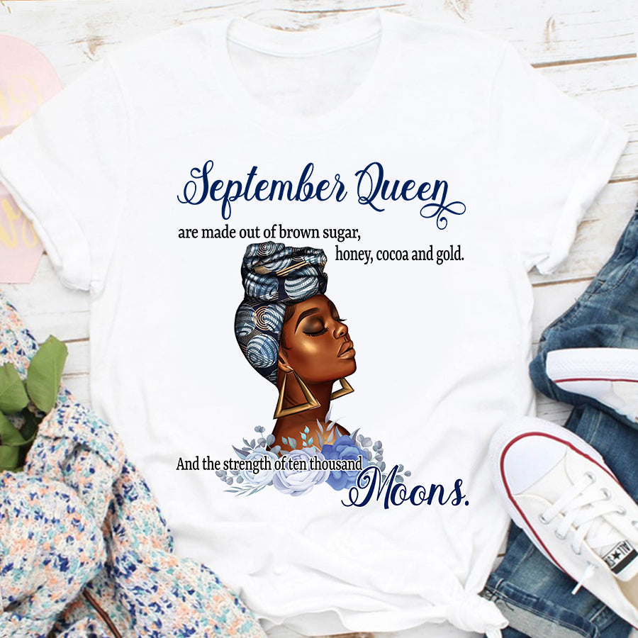 September Birthday Shirt, Birthday Shirt, Queens Born In September, September Birthday Gifts, September Shirts For Woman