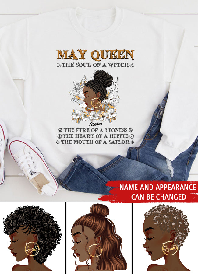 May Birthday Shirt, Custom Birthday Shirt, Queens Born In May, May Birthday Gifts, May Shirts For Woman