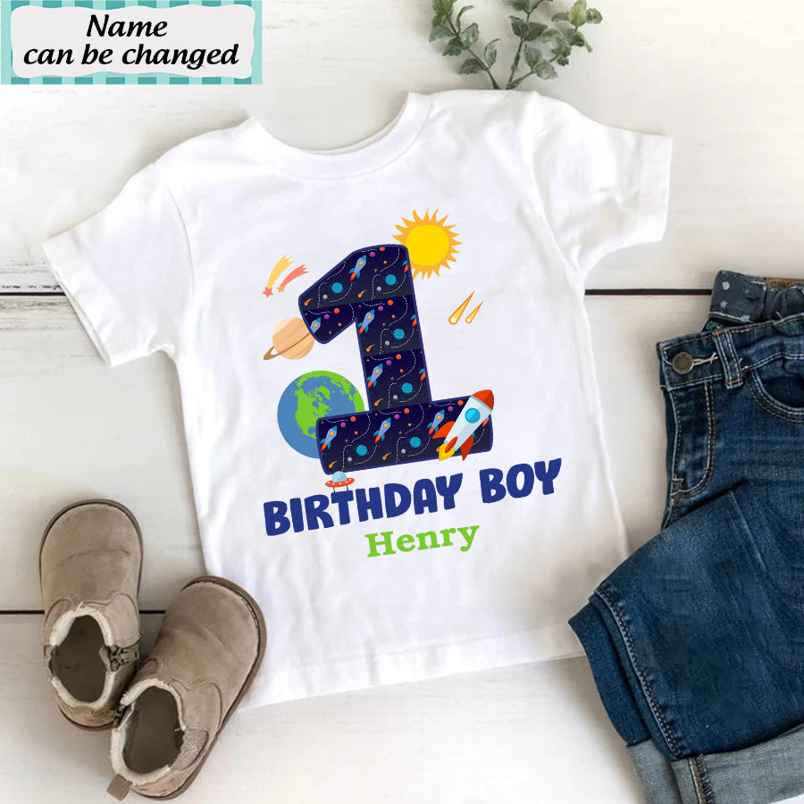 First Birthday Shirt, 1st Birthday Shirt, Custom Birthday Shirt, Space birthday shirt, One Birthday Shirt, 1st Birthday T Shirt, Best T Shirts 2021, Baby Shirt