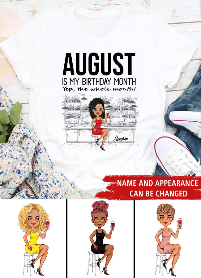 August Birthday Shirt, Custom Birthday Shirt, Queens Born In August, August Birthday Shirts For Woman, August Birthday Gifts