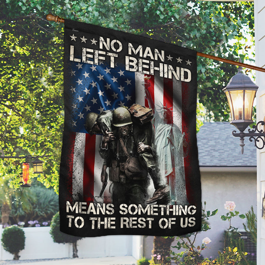 No Man Left Behind Means Somthing To The Rest Of Us Veteran Flag