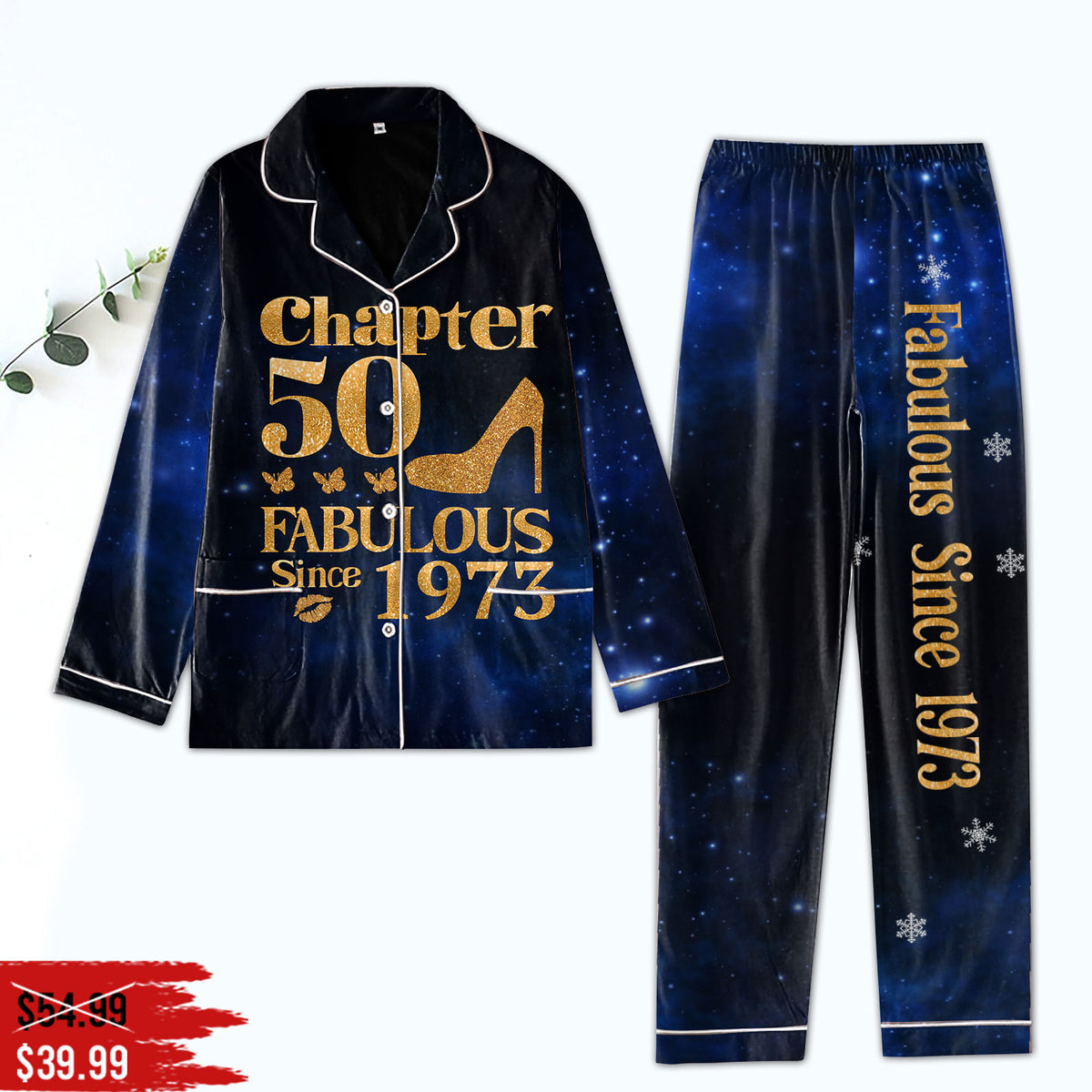 50th Birthday Gifts Ideas 50th Birthday Shirt For Her Back In 1973 Turning 50 Birthday Pajamas 50th Birthday Women&#39;s Pajamas Set For Woman