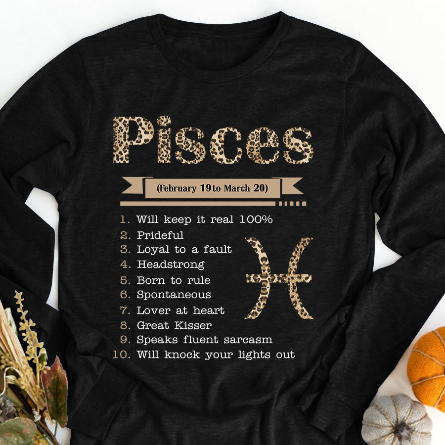 Pisces Girl, Pisces Birthday Shirts For Woman, Pisces Birthday Month, Pisces Cotton T-Shirt For Her