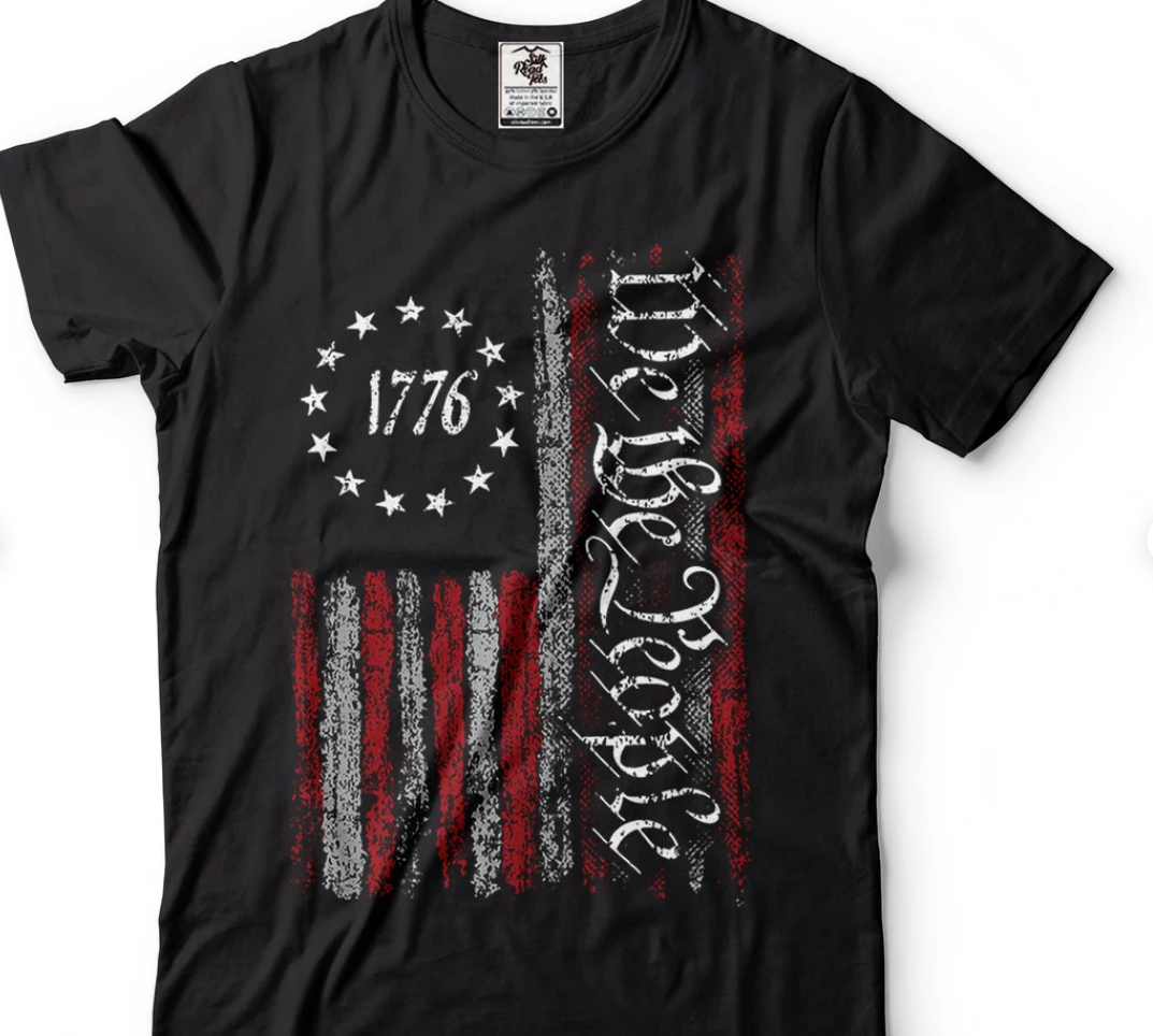Patriotic t shirts,we the people Flag Shirt, Vintage USA Flag 1776, US Flag T-shirts