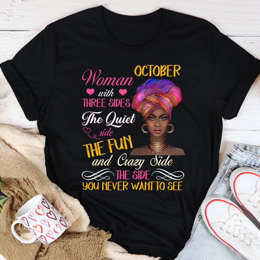 October Birthday Shirt, Birthday Shirt, Queens Born In October, October Birthday Gifts, October Shirts For Woman