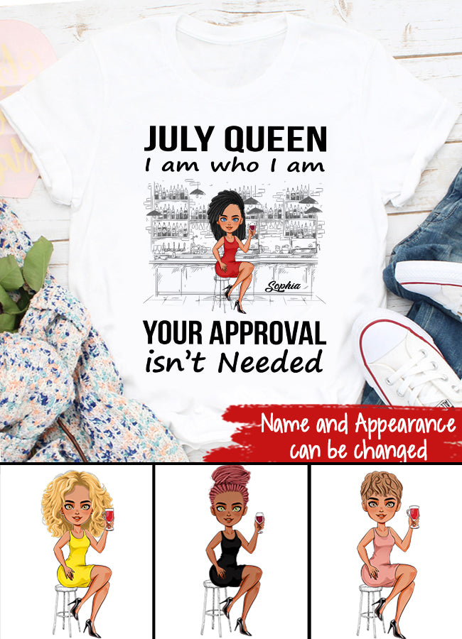 July Birthday Shirt, Custom Birthday Shirt, Queens Born In July, July Birthday Gifts, July Shirts For Woman