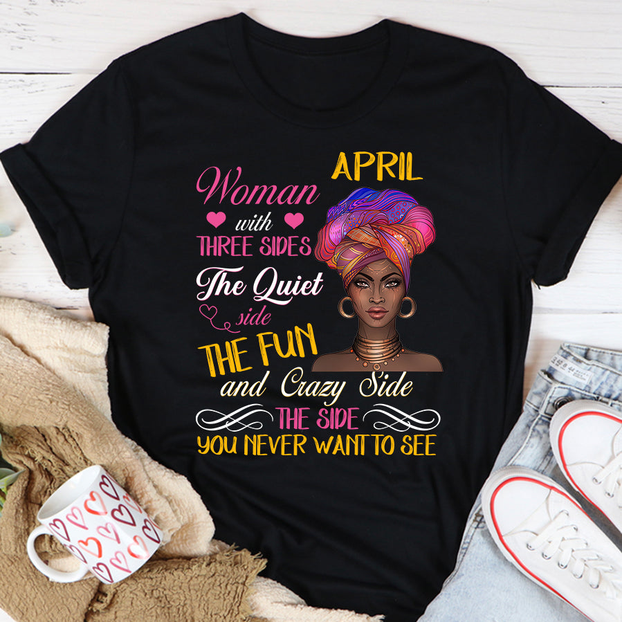 April Birthday Shirt, Birthday Shirt, Queens Born In April, April Birthday Gifts, April Shirts For Woman