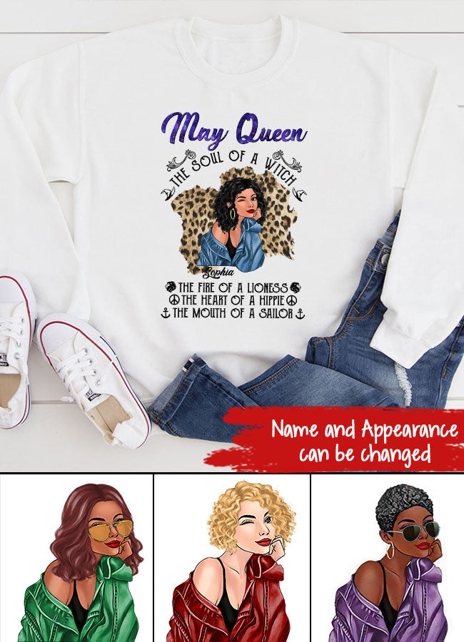 May Birthday Shirt, Custom Birthday Shirt, Queens Born In May, May Birthday Gifts, May Shirts For Woman