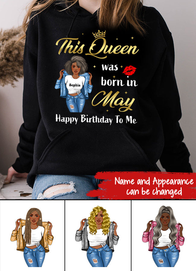 May Birthday Shirt, Custom Birthday Shirt, Queens Born In  May, May Birthday Gifts,  May Birthday Gifts