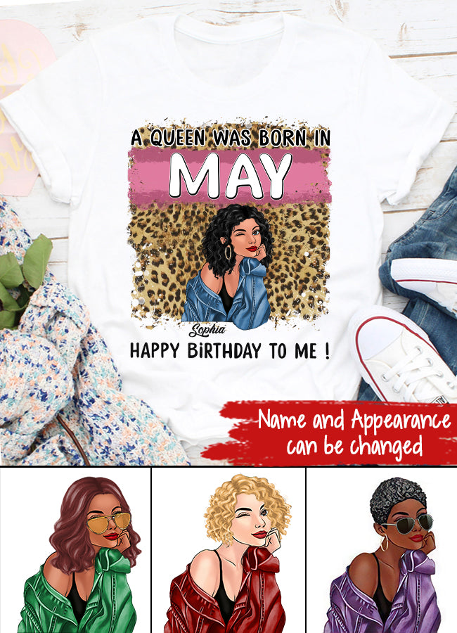 May Birthday Shirt, Custom Birthday Shirt, Queens Born In May, May Birthday Gifts, May Shirts For Woman
