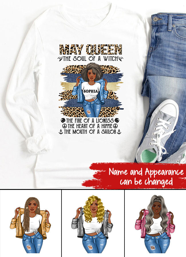 May Birthday Shirt, Custom Birthday Shirt, Queens Born In May, May Birthday Gifts, May Shirts For Woman