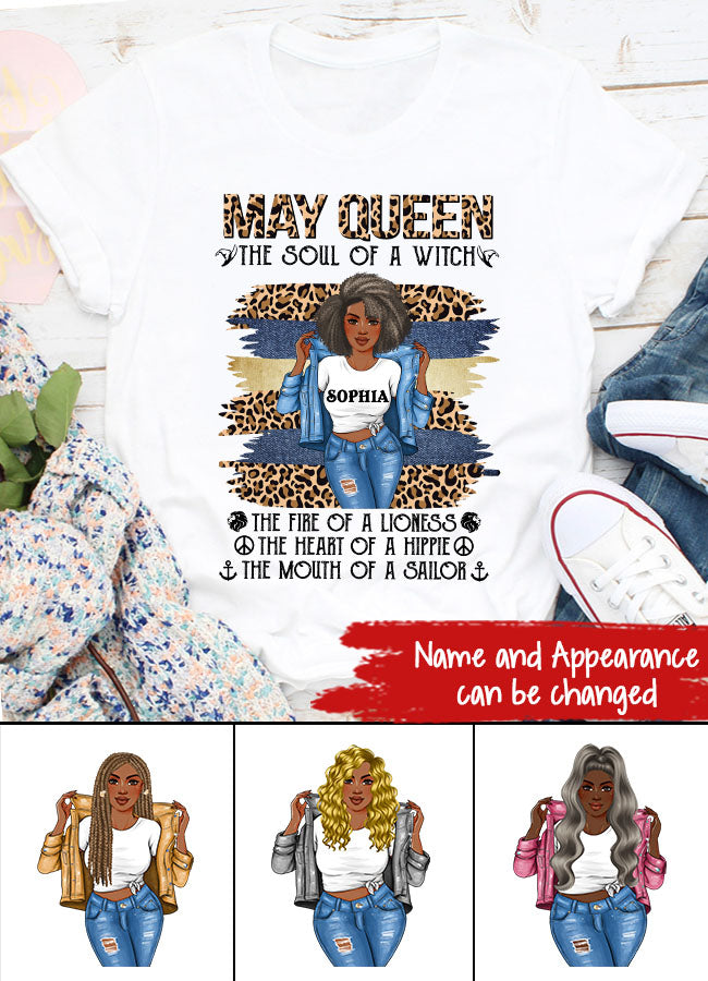 May Birthday Shirt, Custom Birthday Shirt, Queens Born In May, May Birthday Gifts, May Shirts For Woman