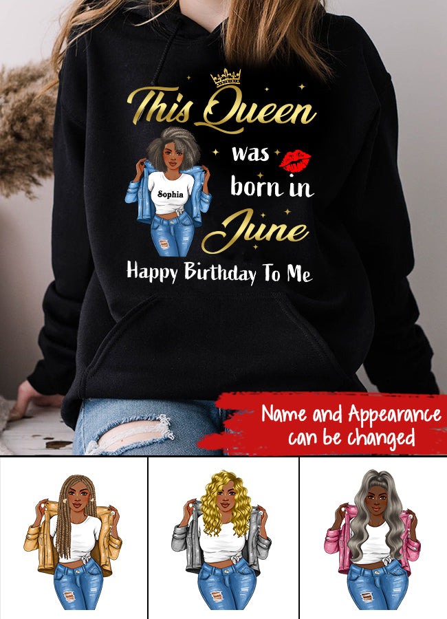 June Birthday Shirt, Custom Birthday Shirt, Queens Born In June, June Birthday Shirts For Woman, June Birthday Gifts