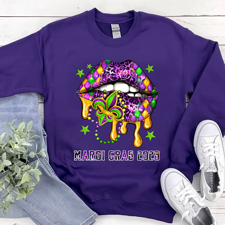 Mardi Gras lips shirts, Mardi Gras png, western lips shirt, western Mardi Gras gifts