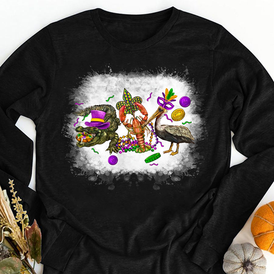 Mardi Gras Shirt, Saints Shirt, Fat Tuesday Shirt, Flower de luce Shirt, Louisiana Shirt, Saints New Orleans Shirt, Mardi Gras Day Shirt