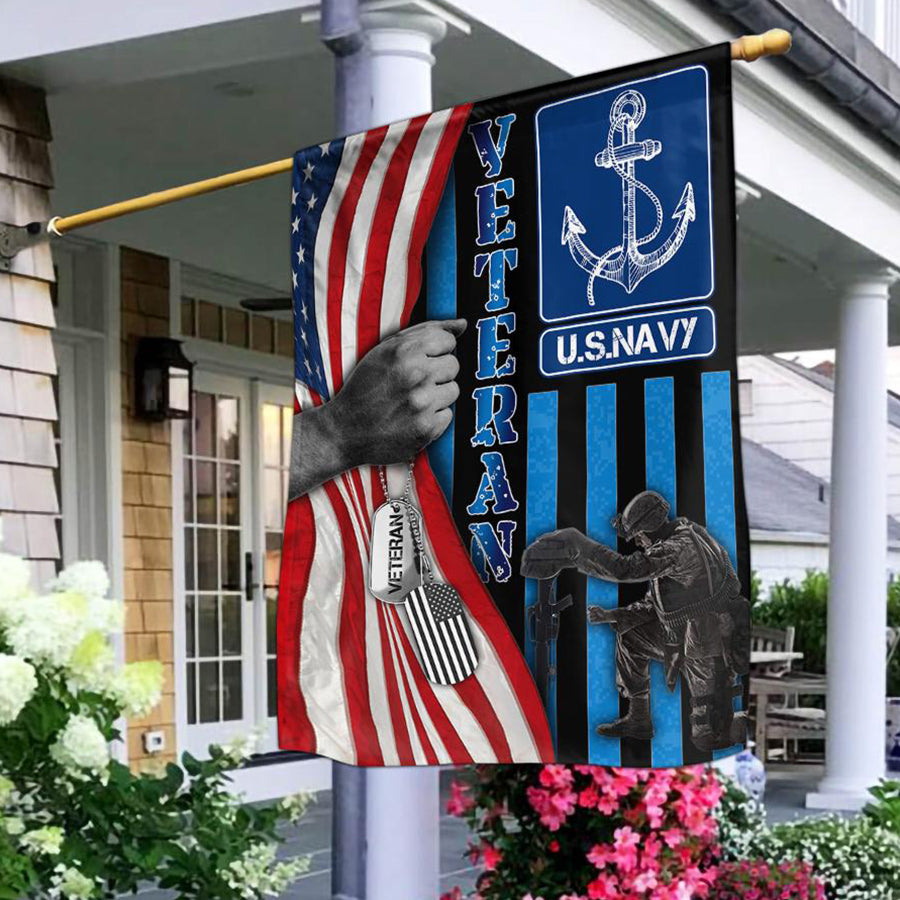 US Navy Verteran  Of America Veteran Flag