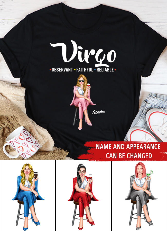 Custom Birthday Shirt, Virgo Zodiac T Shirt, Virgo Birthday Shirt, Virgo T Shirts For Ladies, Virgo Queen T Shirt, Virgo Queen Birthday Shirt