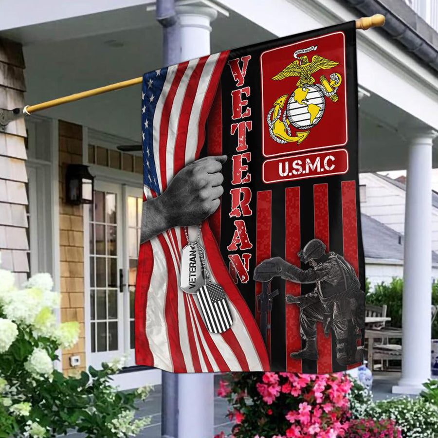 USMS Marine Corps Verteran Of America Veteran Flag