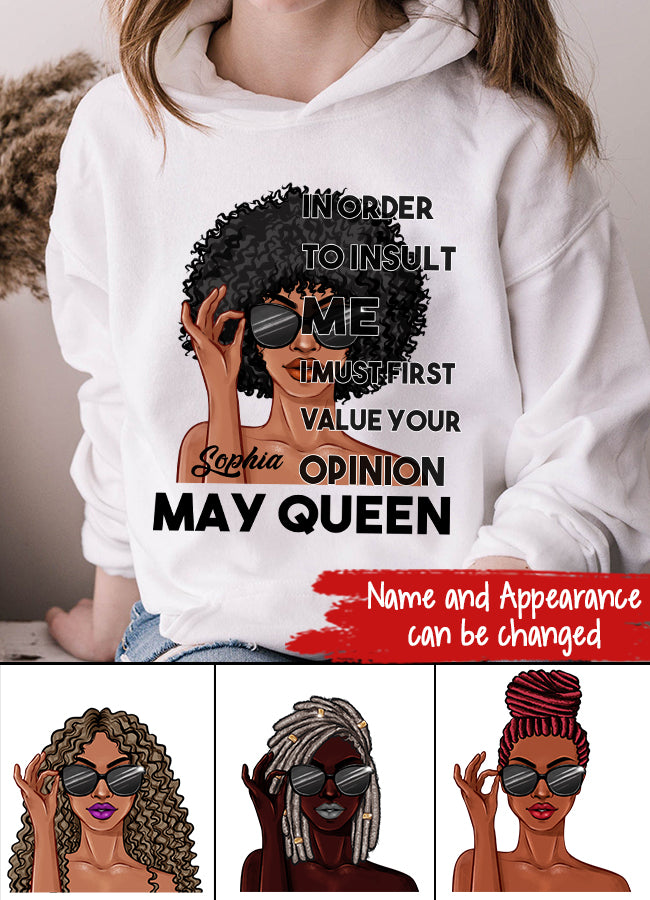May Birthday Shirt, Custom Birthday Shirt, Queens Born In May, May Birthday Gifts, May Shirts For Woman