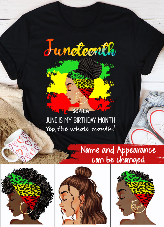 Personalized Shirt - Juneteenth T Shirt, Black Women's Juneteenth t shirt, Juneteenth shirt ideas, Black History Gift For Black Woman