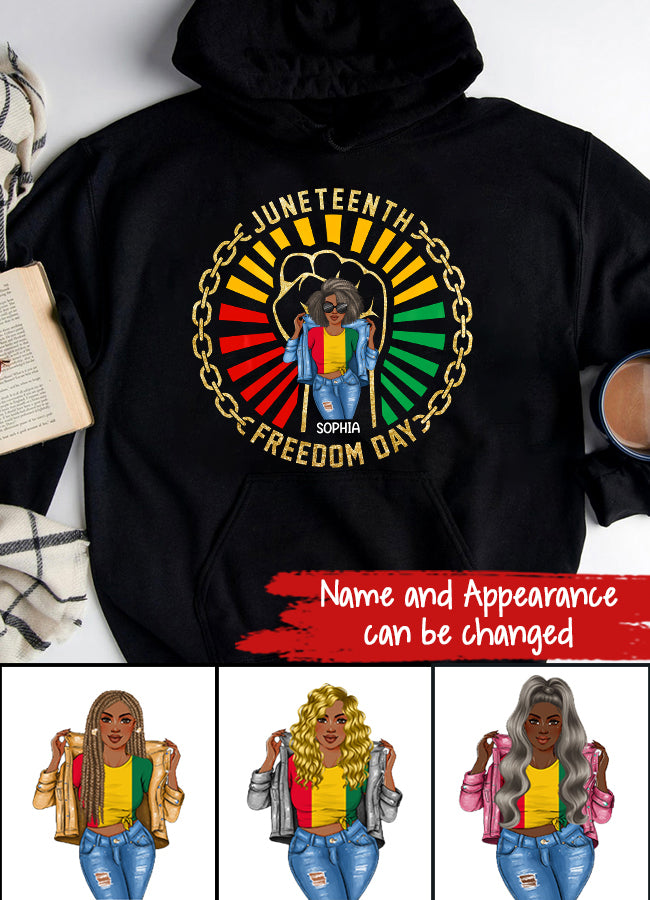 Personalized Shirt - Juneteenth T Shirt, Black Women's Juneteenth t shirt, Juneteenth shirt ideas, Black History Gift For Black Woman