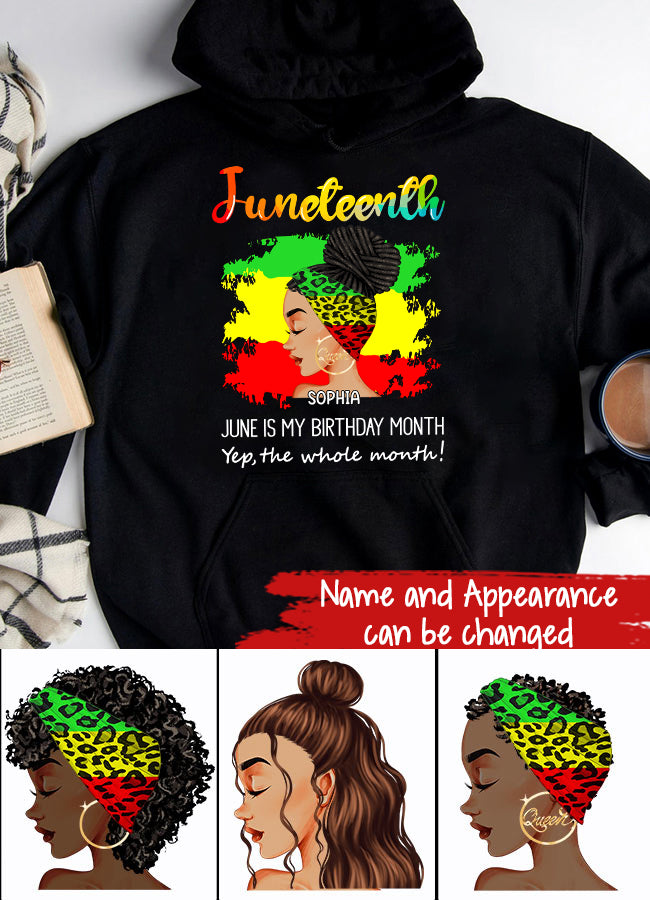 Personalized Shirt - Juneteenth T Shirt, Black Women's Juneteenth t shirt, Juneteenth shirt ideas, Black History Gift For Black Woman