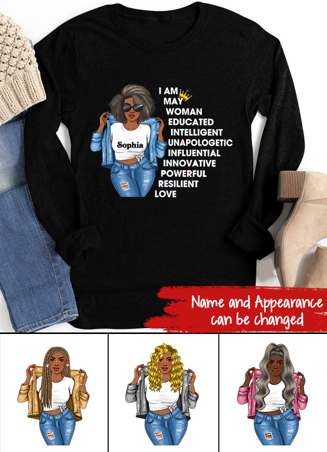 May Birthday Shirt, Custom Birthday Shirt, Queens Born In  May, May Birthday Gifts,  May Birthday Gifts